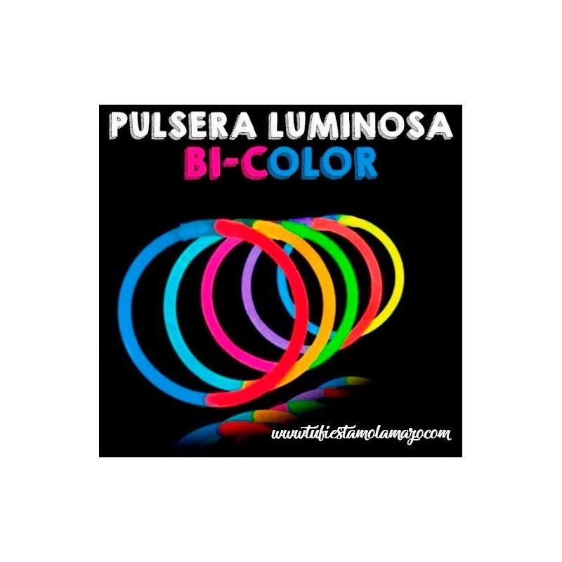 Pulseras Luminosas Bicolor