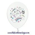 Bolsa 6 Globos DECO Látex 30cm Unicornio